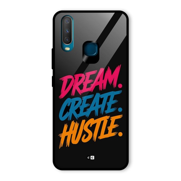 Dream Create Hustle Glass Back Case for Vivo Y12