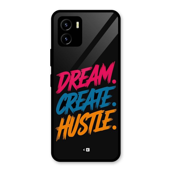 Dream Create Hustle Glass Back Case for Vivo Y15s