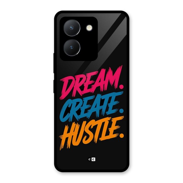 Dream Create Hustle Glass Back Case for Vivo Y36