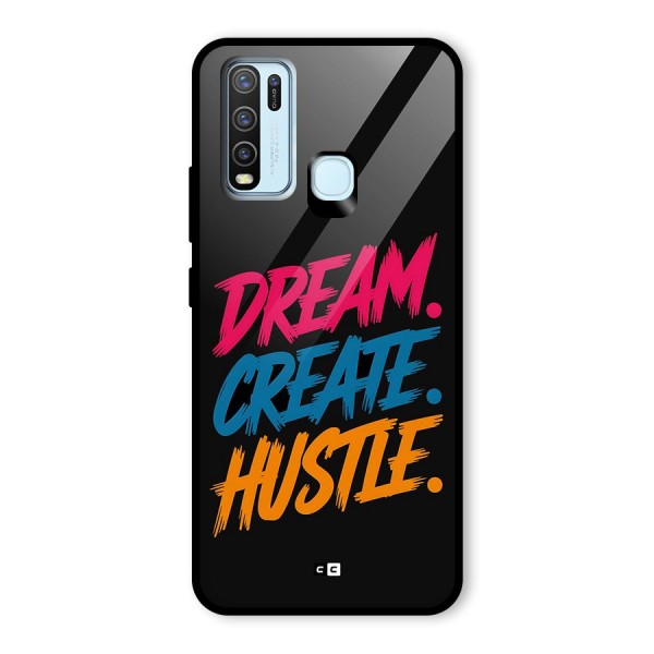 Dream Create Hustle Glass Back Case for Vivo Y50