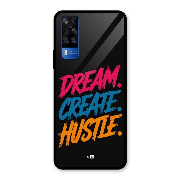 Dream Create Hustle Glass Back Case for Vivo Y51