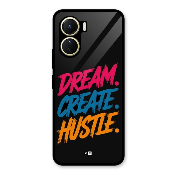 Dream Create Hustle Glass Back Case for Vivo Y56