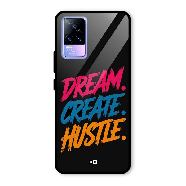 Dream Create Hustle Glass Back Case for Vivo Y73