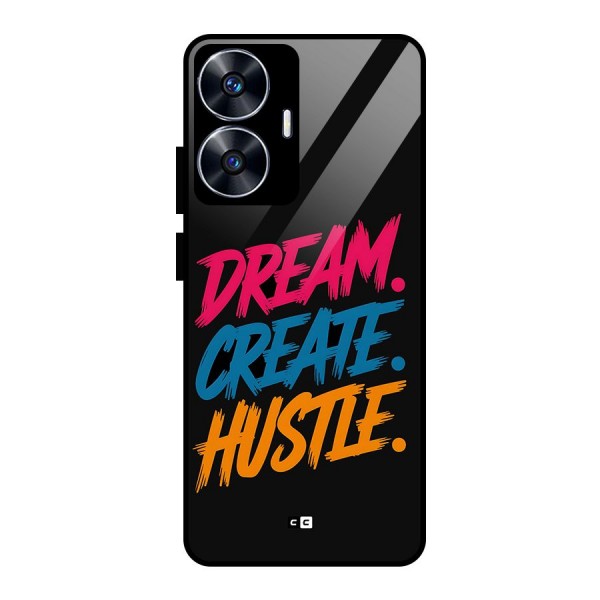 Dream Create Hustle Glass Back Case for realme C55