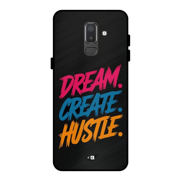 Dream Create Hustle Metal Back Case for Galaxy On8 (2018)