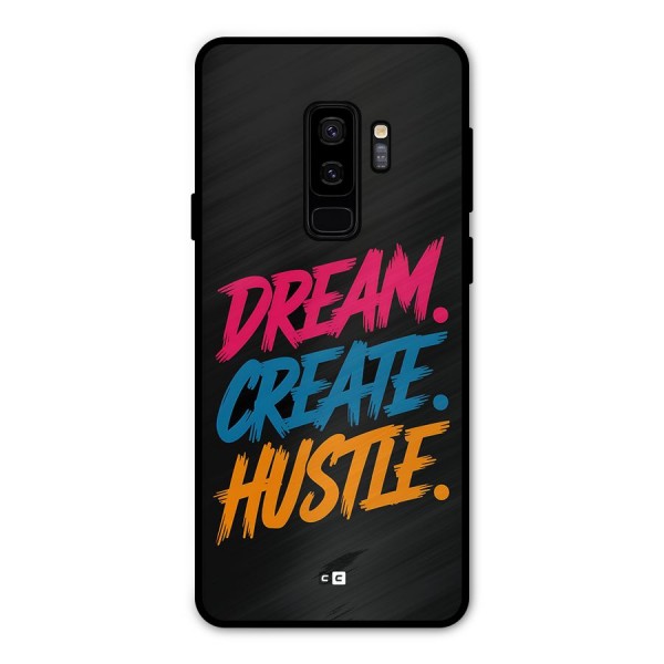 Dream Create Hustle Metal Back Case for Galaxy S9 Plus