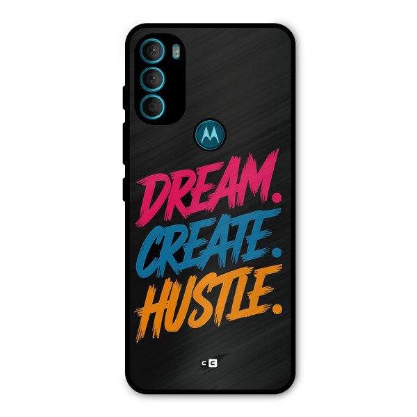 Dream Create Hustle Metal Back Case for Moto G71 5G