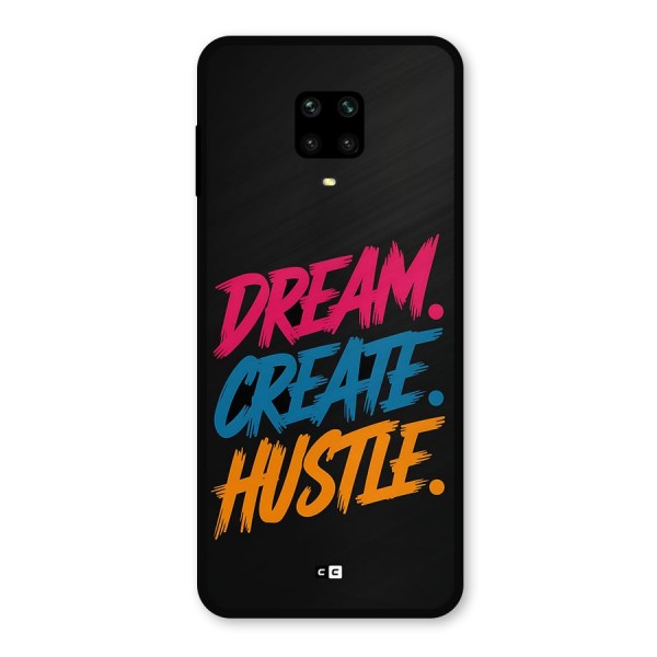 Dream Create Hustle Metal Back Case for Poco M2