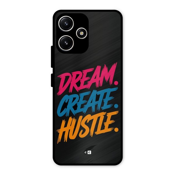 Dream Create Hustle Metal Back Case for Poco M6 Pro