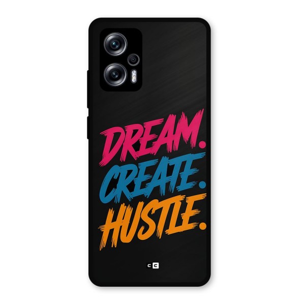 Dream Create Hustle Metal Back Case for Redmi K50i