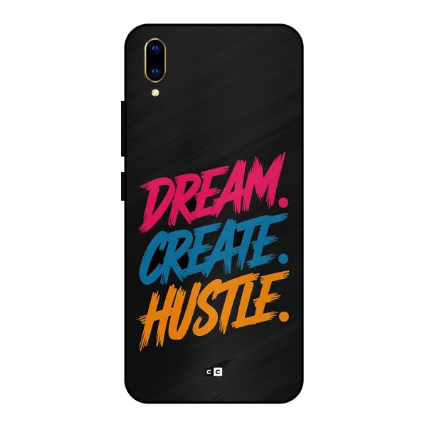 Dream Create Hustle Metal Back Case for Vivo V11 Pro