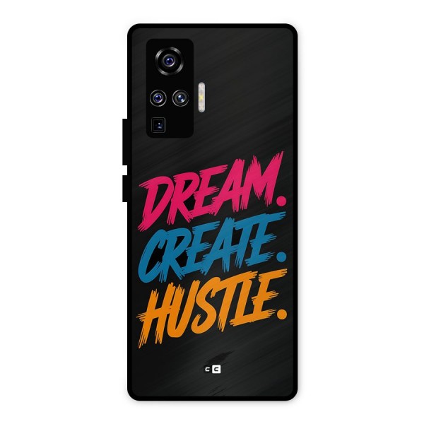 Dream Create Hustle Metal Back Case for Vivo X50 Pro