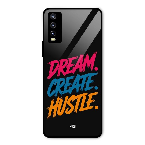 Dream Create Hustle Metal Back Case for Vivo Y20 2021