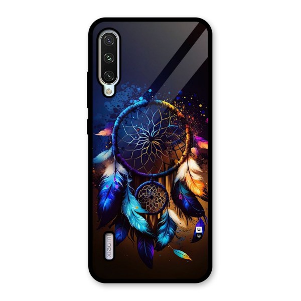 Dream Feather Glass Back Case for Mi A3