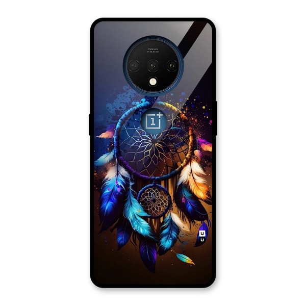 Dream Feather Glass Back Case for OnePlus 7T