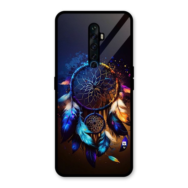 Dream Feather Glass Back Case for Oppo Reno2 F