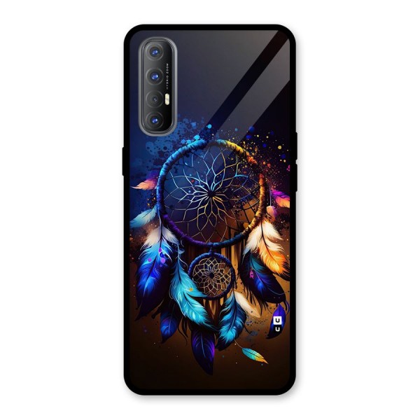 Dream Feather Glass Back Case for Oppo Reno3 Pro