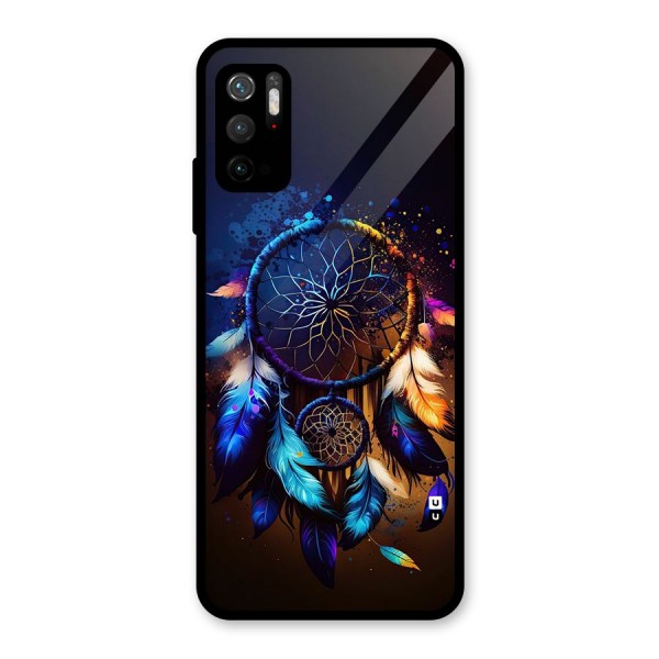 Dream Feather Glass Back Case for Poco M3 Pro 5G