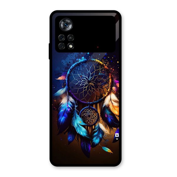 Dream Feather Glass Back Case for Poco X4 Pro 5G