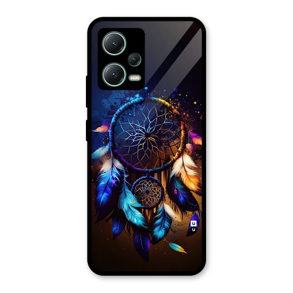 Dream Feather Glass Back Case for Poco X5