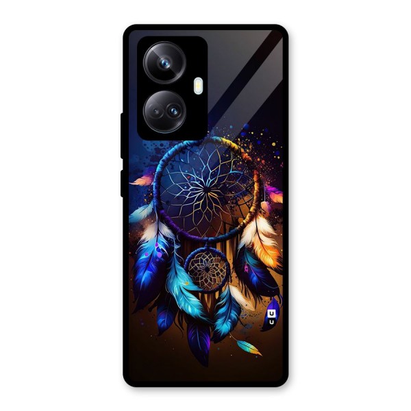 Dream Feather Glass Back Case for Realme 10 Pro Plus