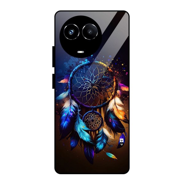 Dream Feather Glass Back Case for Realme 11X