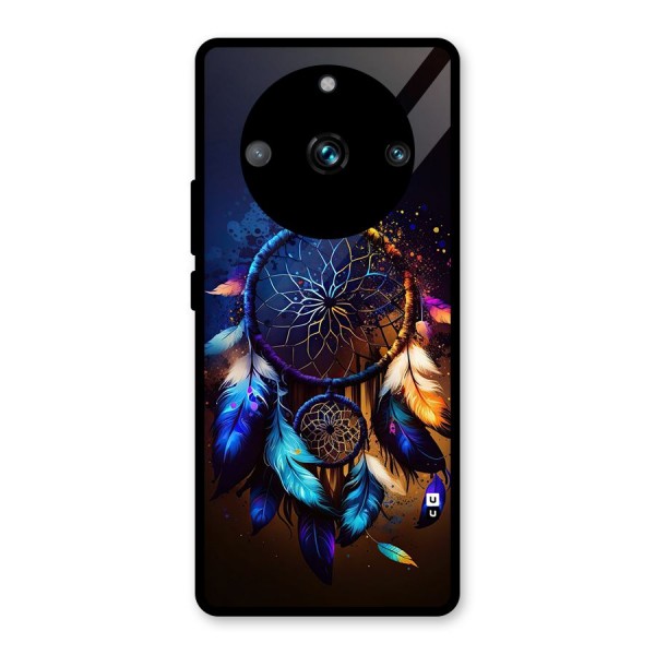 Dream Feather Glass Back Case for Realme 11 Pro