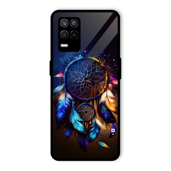 Dream Feather Glass Back Case for Realme 8s 5G