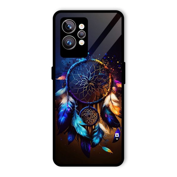 Dream Feather Glass Back Case for Realme GT2 Pro