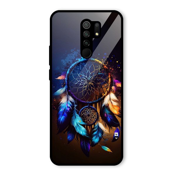 Dream Feather Glass Back Case for Redmi 9 Prime