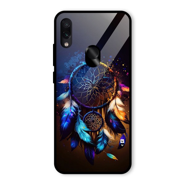 Dream Feather Glass Back Case for Redmi Note 7 Pro