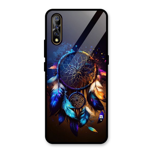 Dream Feather Glass Back Case for Vivo S1