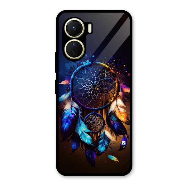 Dream Feather Glass Back Case for Vivo Y16