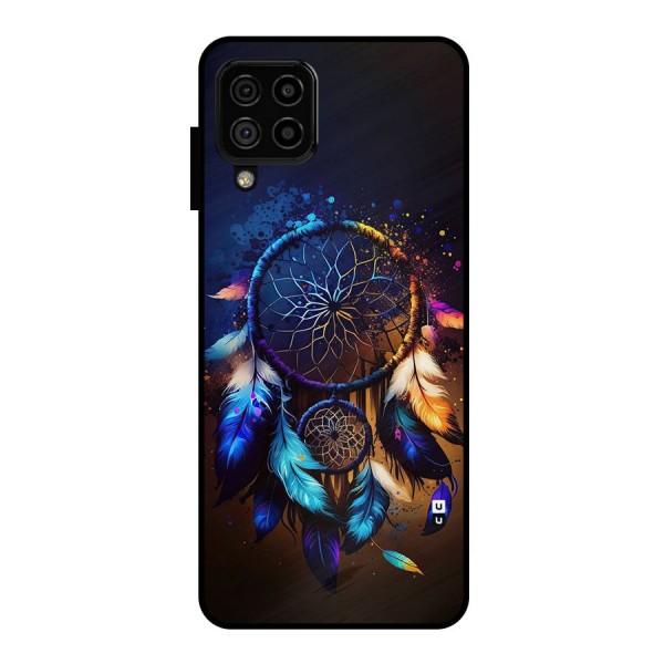 Dream Feather Metal Back Case for Galaxy A22 4G