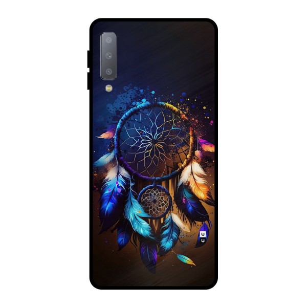 Dream Feather Metal Back Case for Galaxy A7 (2018)