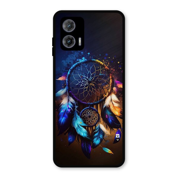 Dream Feather Metal Back Case for Moto G73