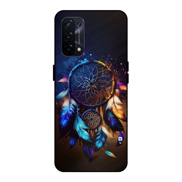 Dream Feather Metal Back Case for Oppo A74 5G