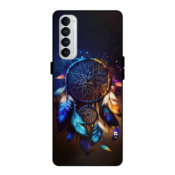 Dream Feather Metal Back Case for Oppo Reno4 Pro