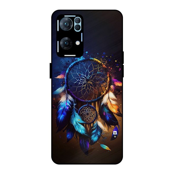 Dream Feather Metal Back Case for Oppo Reno7 Pro 5G