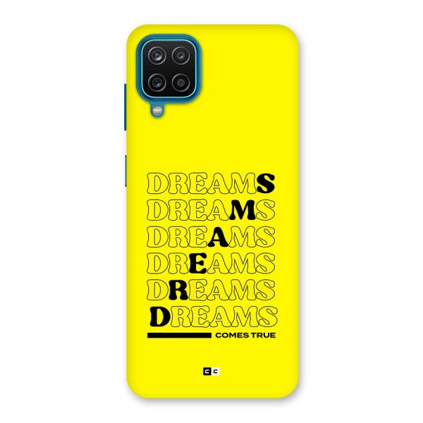 Dreams Comes True Back Case for Galaxy F12