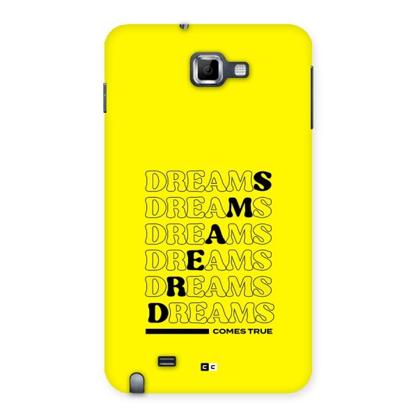 Dreams Comes True Back Case for Galaxy Note