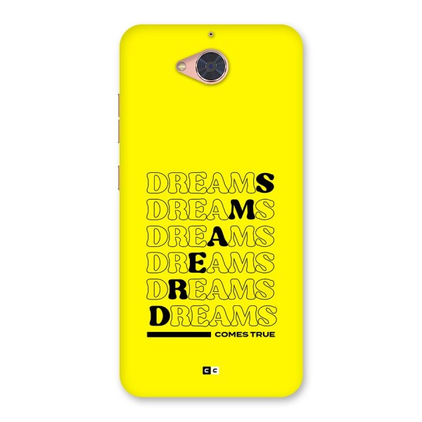 Dreams Comes True Back Case for Gionee S6 Pro