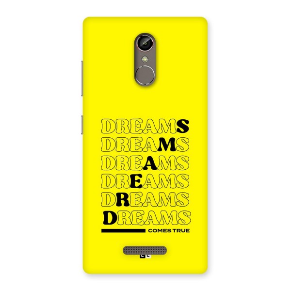 Dreams Comes True Back Case for Gionee S6s