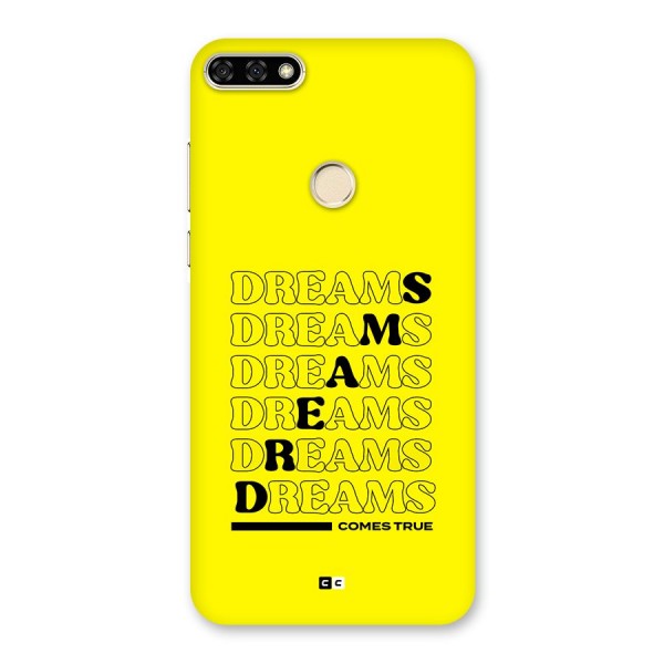 Dreams Comes True Back Case for Honor 7A