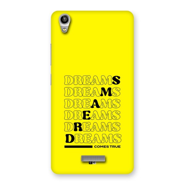 Dreams Comes True Back Case for Lava Pixel V1