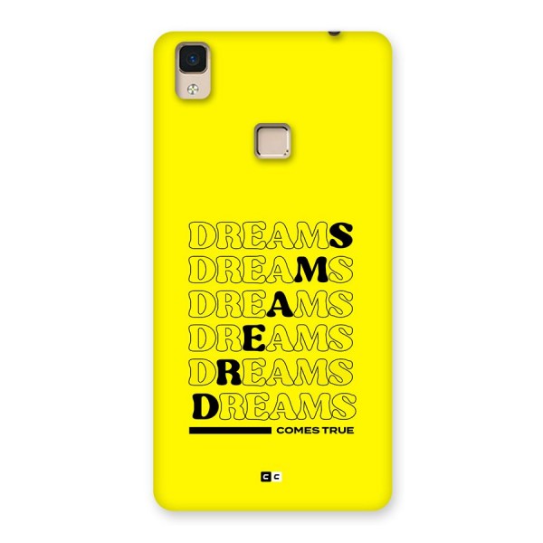 Dreams Comes True Back Case for V3 Max