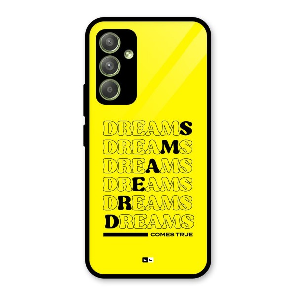 Dreams Comes True Glass Back Case for Galaxy A54