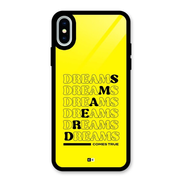 Dreams Comes True Glass Back Case for iPhone X