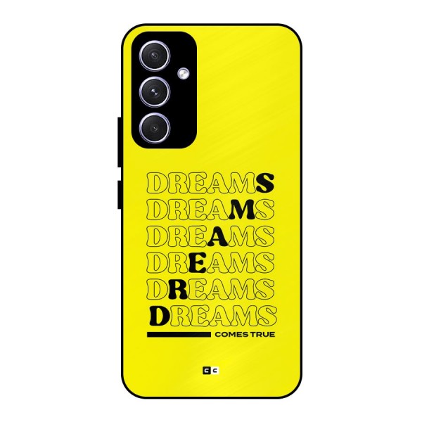 Dreams Comes True Metal Back Case for Galaxy A54