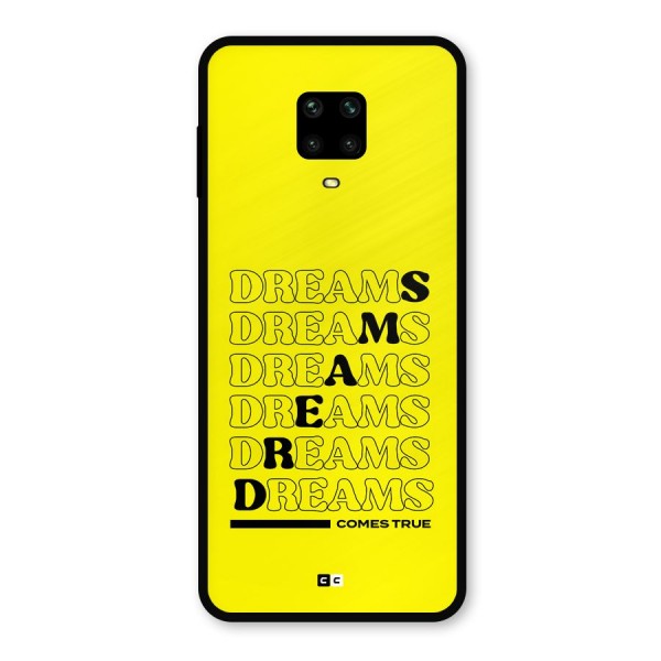 Dreams Comes True Metal Back Case for Poco M2